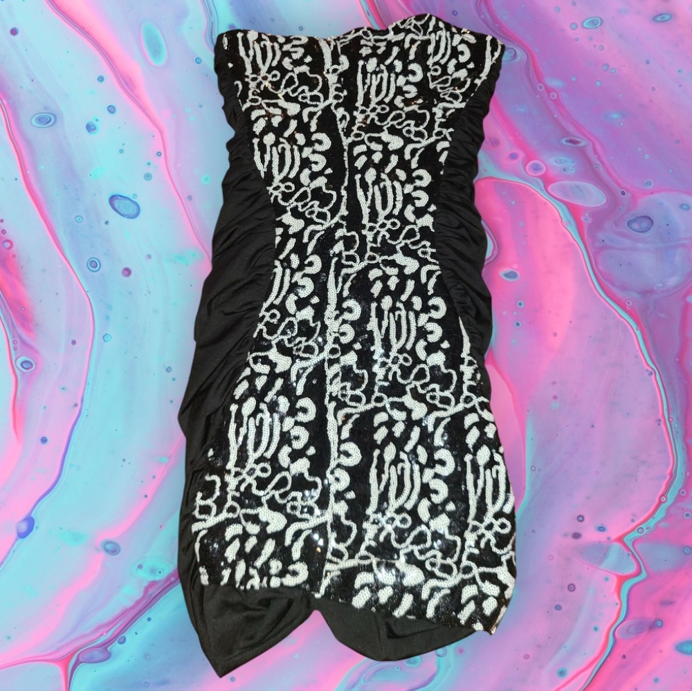 Pripe juniors size small y2k style strapless dress